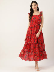 the Scarlet Petal Maxi Dress, a stunning addition to your wardrobe.