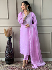 MARIA VISCOSE CHANDERI SUIT SET