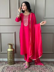 LILLY VISCOSE CHANDERI SUIT SET