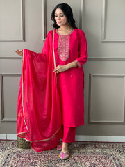 LILLY VISCOSE CHANDERI SUIT SET