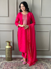 LILLY VISCOSE CHANDERI SUIT SET