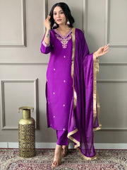 BELLA VISCOSE CHANDERI SUIT SET