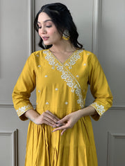 OLIVIA VISCOSE CHANDERI SUIT SET