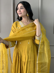 OLIVIA VISCOSE CHANDERI SUIT SET