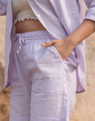 Orchid Lilac Shirt & Shorts Co-ord Set