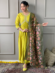 GARIMA VISCOSE CHANDERI SUIT SET