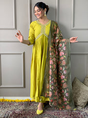 GARIMA VISCOSE CHANDERI SUIT SET