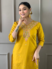 GAURI VISCOSE CHANDERI SUIT SET