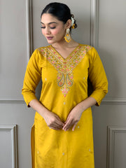 GAURI VISCOSE CHANDERI SUIT SET