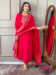 KANGANA VISCOSE CHANDERI SUIT SET