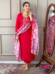 MITALI VISCOSE CHANDERI SUIT SET