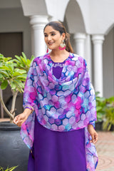 Women Embroidered Rayon Slub kurta set